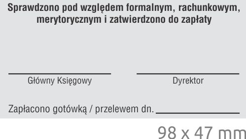 Wzór dużej pieczątki automatycznej Colop EOS 110