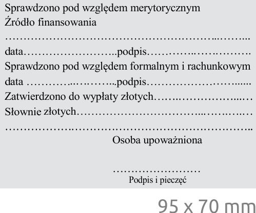 Wzór dużej pieczątki automatycznej Colop EOS 120